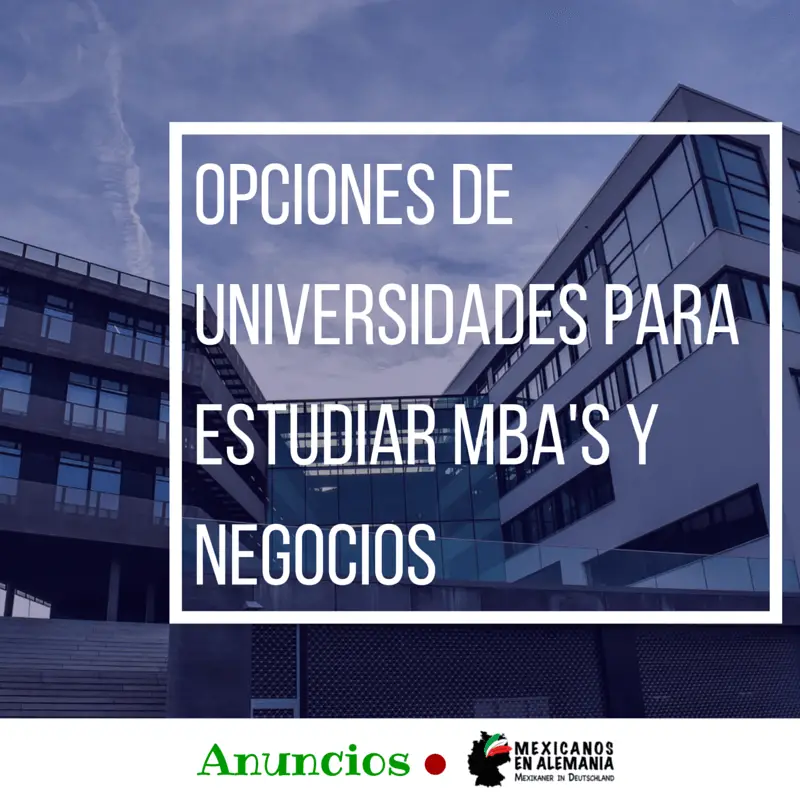 Opciones de Universidades MBA's y negocios